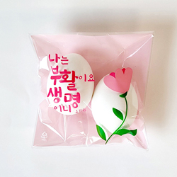 부활절 접착비닐(2구) KJ-25 (분홍꽃-30매)