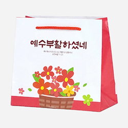 부활절 쇼핑백(대) KJ-25 (꽃바구니-10매)