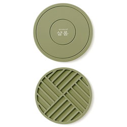 샬롬 실리콘 냄비받침 (카키) KJ-D1