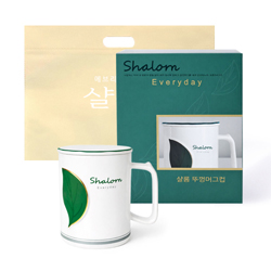 샬롬 뚜껑머그컵 (그린) KJ-C5