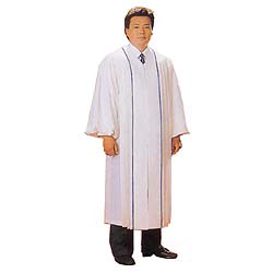 *목회자가운(하복)<font color=blue><b>[앞단 파랑색라인 2줄]</b></font>