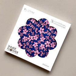 이너플라워손수건 03_Flower of Navy(늘감사해요)