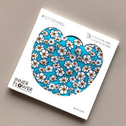 이너플라워손수건 05_Flower of SkyBlue(당신덕분이에요)