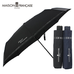 [3단우산] 메종프랑세즈 3단 로고패턴^