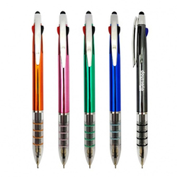 포링 3색 볼펜 UV 터치펜@