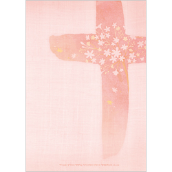 A4 4면 양면칼라 십자가 주보-A4104 (1속 100장)분홍색