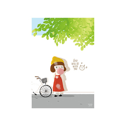 그레이스벨 일러스트 엽서 헬로제인 15.솜사탕