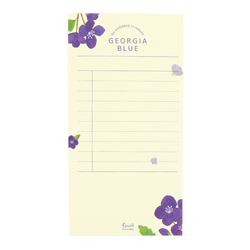 그레이스벨 플라워 메모패드 03.조지아블루