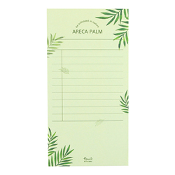 그레이스벨 플라워 메모패드 04.아레카야자