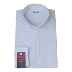 목회자 오메가 셔츠-흰색