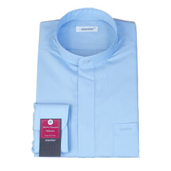 차이나카라 셔츠-BLUE