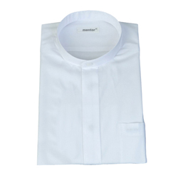 반팔 차이나 셔츠-흰색