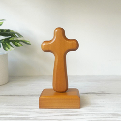 <font color=red>[15%할인] </font>기도손십자가 - 월넛 (KH-0024)