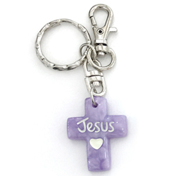 십자가키걸이 마블 (연보라색)