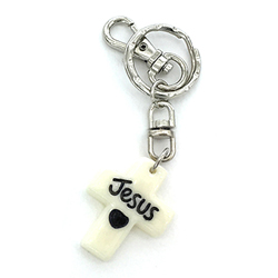 십자가키걸이 마블 (흰색)