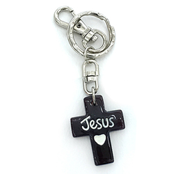 십자가키걸이 마블 (갈색)