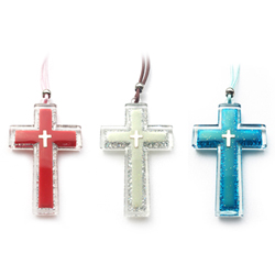 십자가목걸이 야광(대) (3컬러 옵션선택)