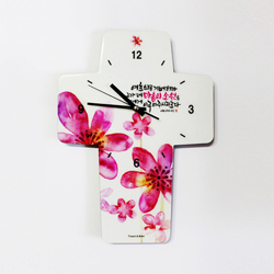 십자가말씀시계 - 마음의 소원(KW-9705)