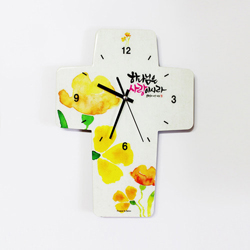 십자가말씀시계 - 하나님은 사랑이시라(KW-9708)