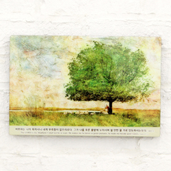 캘리성화액자 푸른초장(특대)