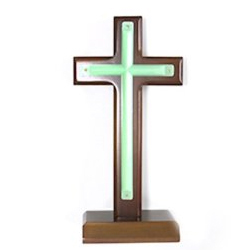 <font color=red>[15%할인] </font>야광원목탁상십자가-5