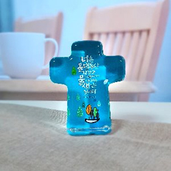 크리스탈 십자가 - 물댄동산 (KC8002)