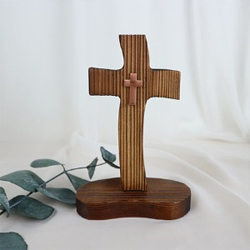 <font color=red>[15%할인] </font>소나무 탁상 십자가 - 미니십자가 (KAT-002)