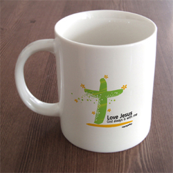 JD머그컵-그린십자가/국내산