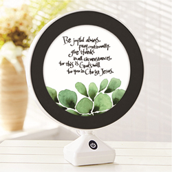 LED 말씀거울(무드등) - 항상 기뻐하라