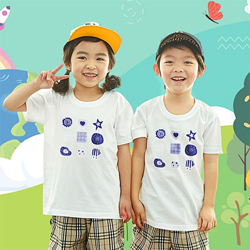 [MyJD] 국산 순면 아트 티셔츠 면티 반팔_오늘의날씨(아동용)-9컬러