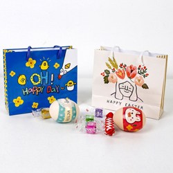 부활절 종이 쇼핑백 소 6067 (2종 - 각 10개)