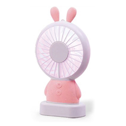 <font color=red>[75%할인] </font>휴대용 캐릭터 LED 선풍기 (핑크/그레이)