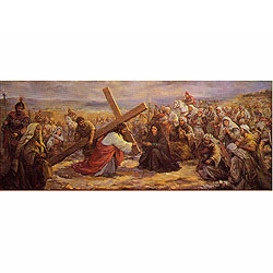 <font color=red>[20%할인] </font>대형성화 그림 - 골고다를 향하여 (그림만)