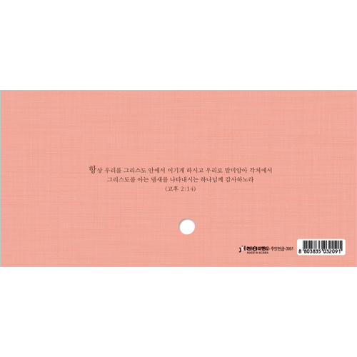 주일 헌금봉투(타공)-3951 (1속 20장)
