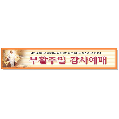 부활 현수막 - 부활주일 감사예배 6902