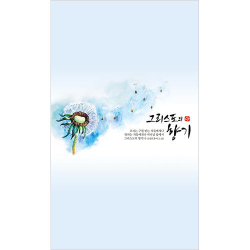6면 일반주보-향기/하늘색 (1속 100장)