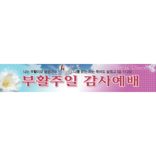 부활절 현수막 4번- 부활주일 감사예배 6903
