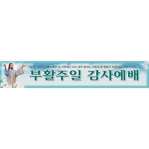 부활절 현수막 2번 - 부활주일 감사예배 6905
