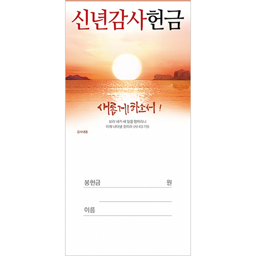 신년감사헌금봉투 24-1 (1속 100장)