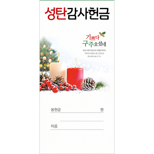 성탄감사헌금봉투 25-1 (1속 100장)