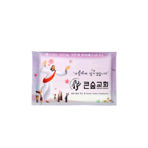 [2면인쇄] 소지갑형 14조 28매 최고급 티슈-사랑